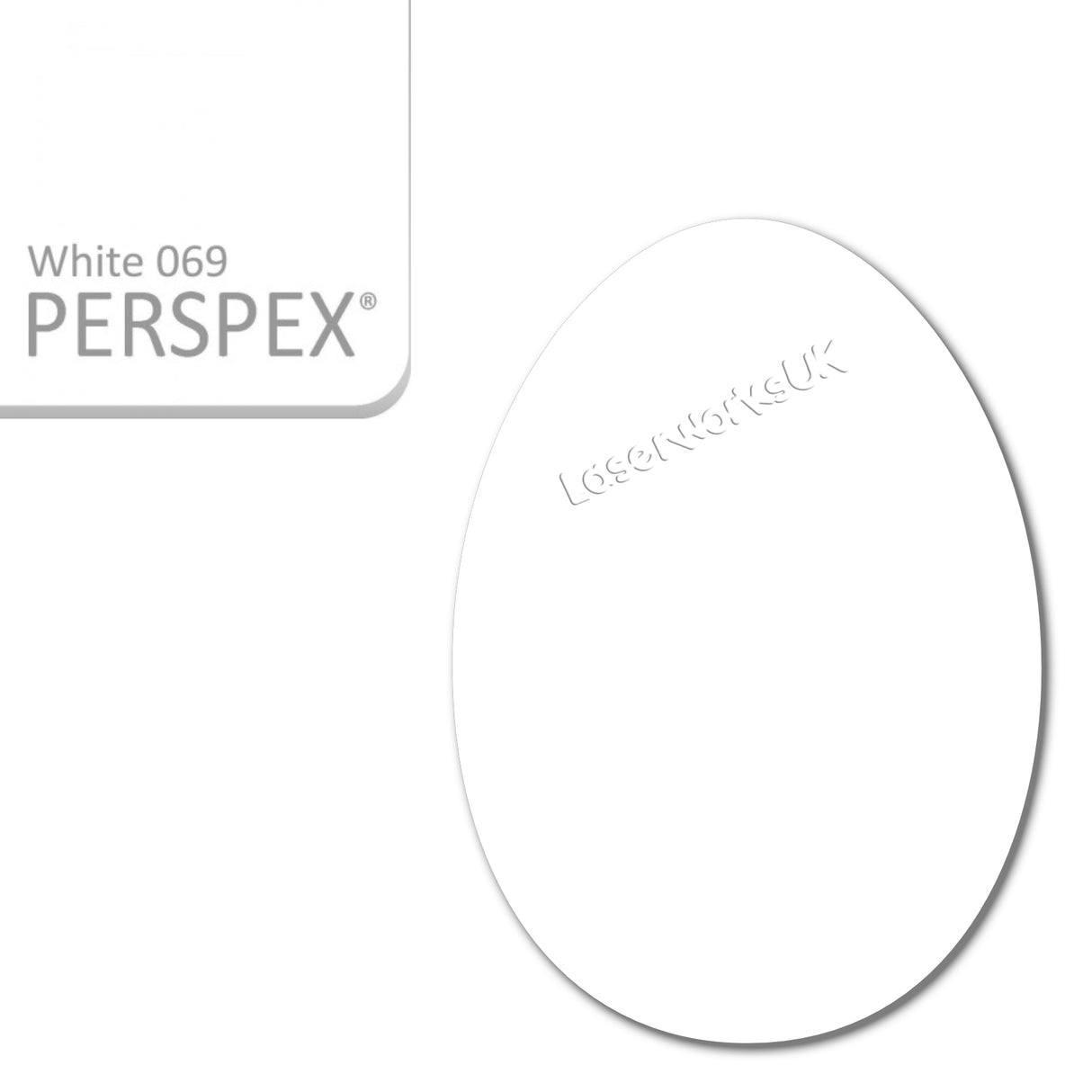 Acrylic Easter Egg Blanks (8cm Pack of 6) - Laserworksuk