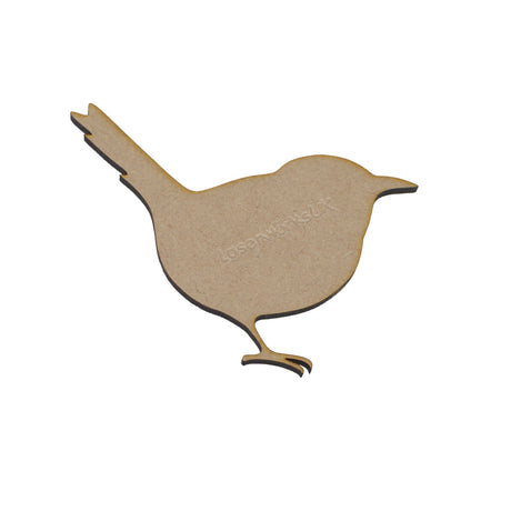 Wren MDF Wood Bird Shape - LaserworksUK