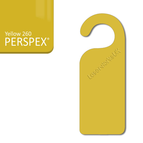 Acrylic Door Hanger Blanks - Style 1 - Laserworksuk