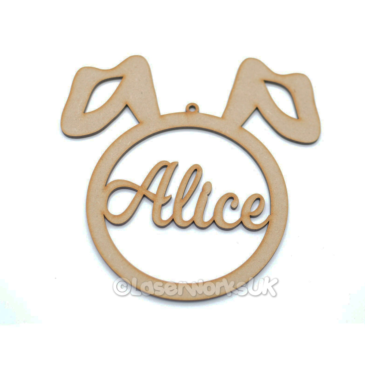 Personalised Named Easter Bunny Tags - LaserworksUK