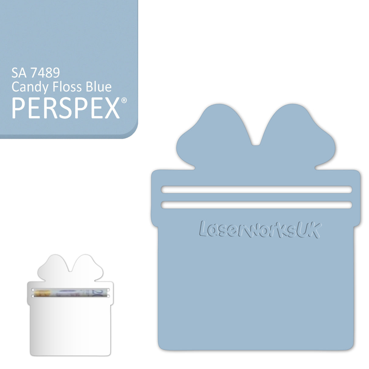 Acrylic Present Money Holder (Pack of 5) - Laserworksuk