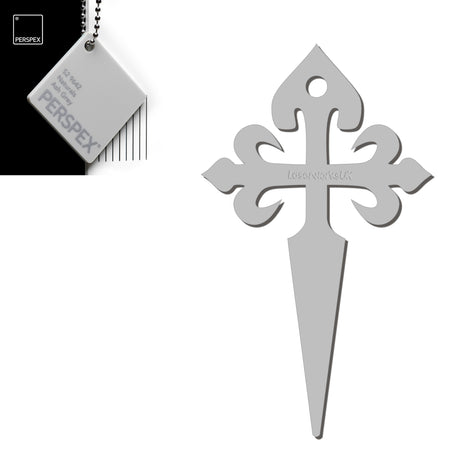 Camino de Santiago - St James Cross Keyring - Laserworksuk