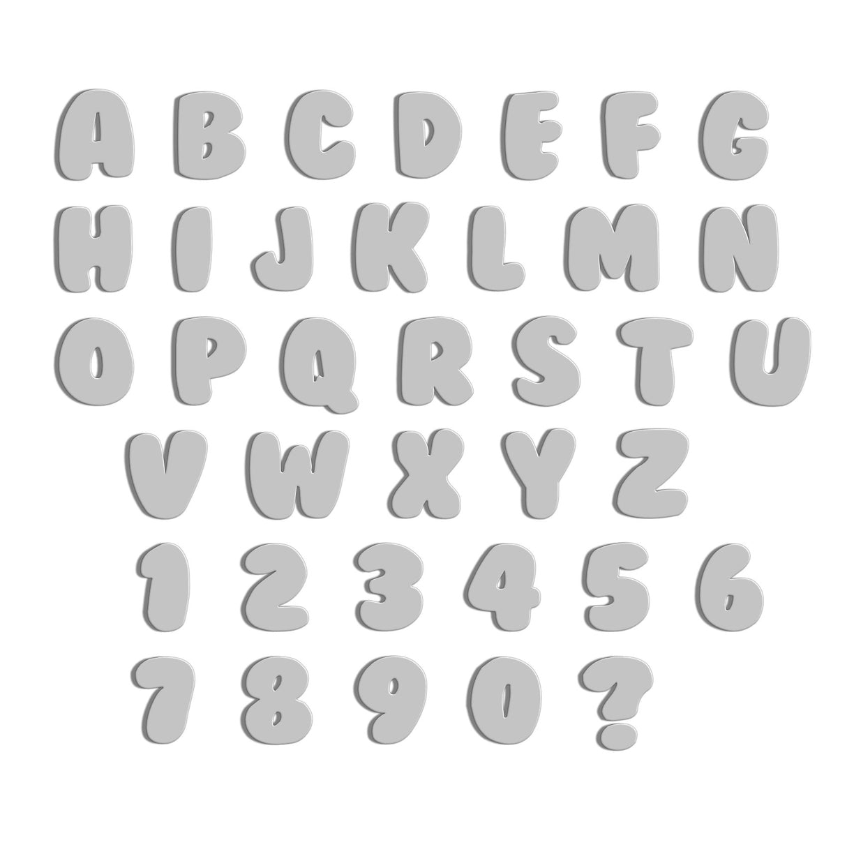 Acrylic Bubble Font - 10cm High Letters & Numbers - 40+ Colours - Laserworksuk