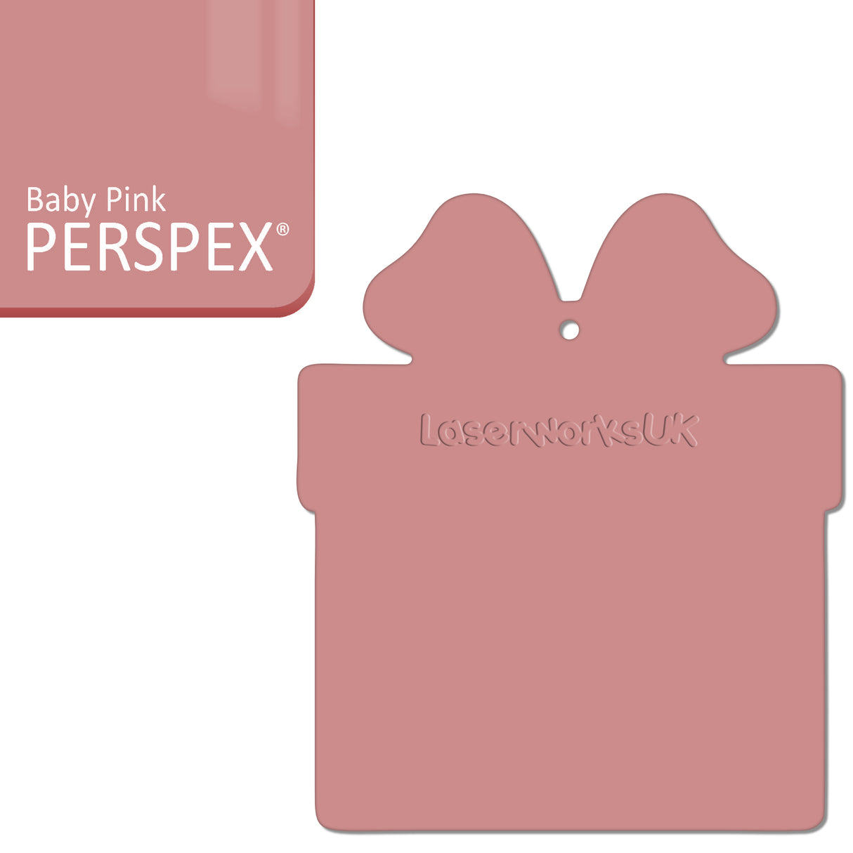 Acrylic Christmas Present Gift Box Blanks - Laserworksuk