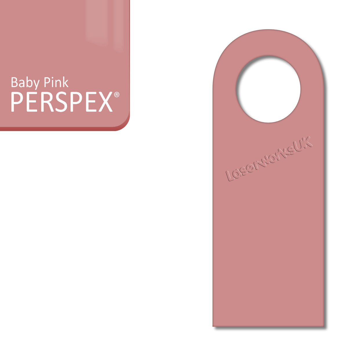 Acrylic Door Hanger Blanks - Style 5 - Laserworksuk