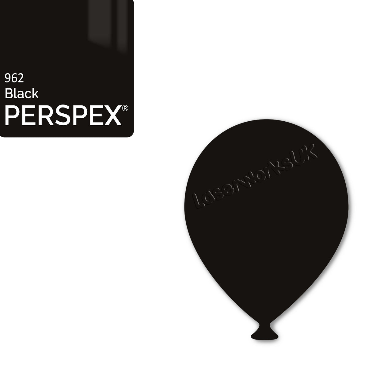 Acrylic Balloons - Party Balloon Blanks (12cm Pack of 5) - Laserworksuk