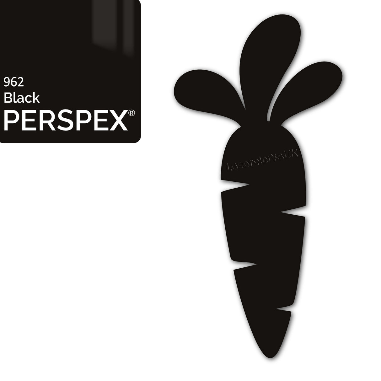 Acrylic Easter Carrot Blank Shapes (8cm Pack of 6) - Laserworksuk