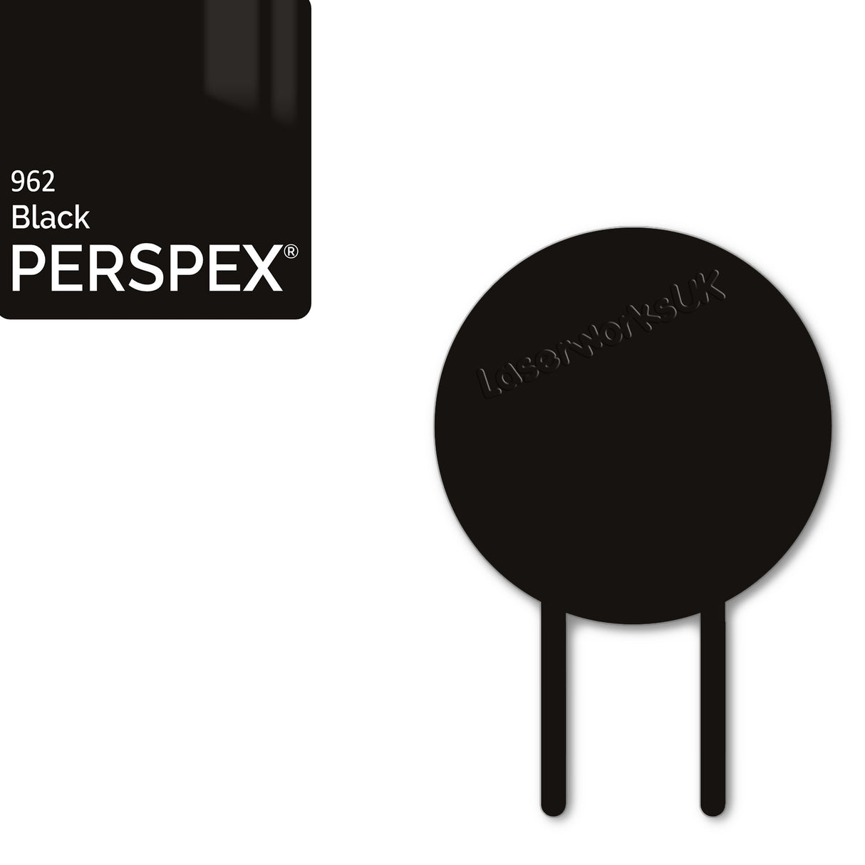 Acrylic Circle Cake Topper (18cm Pack of 3) - Laserworksuk