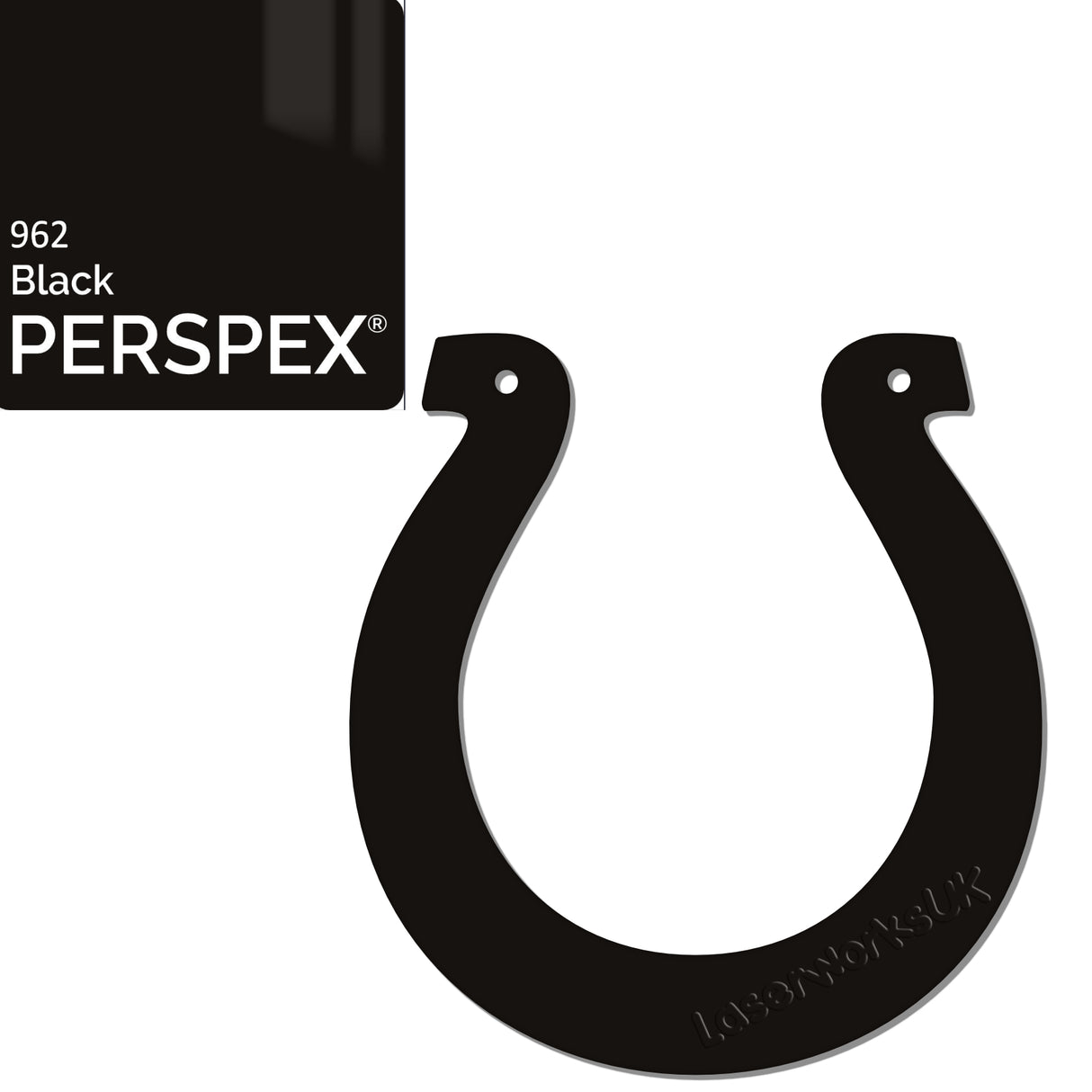 Acrylic Wedding Horseshoe Blanks - Laserworksuk