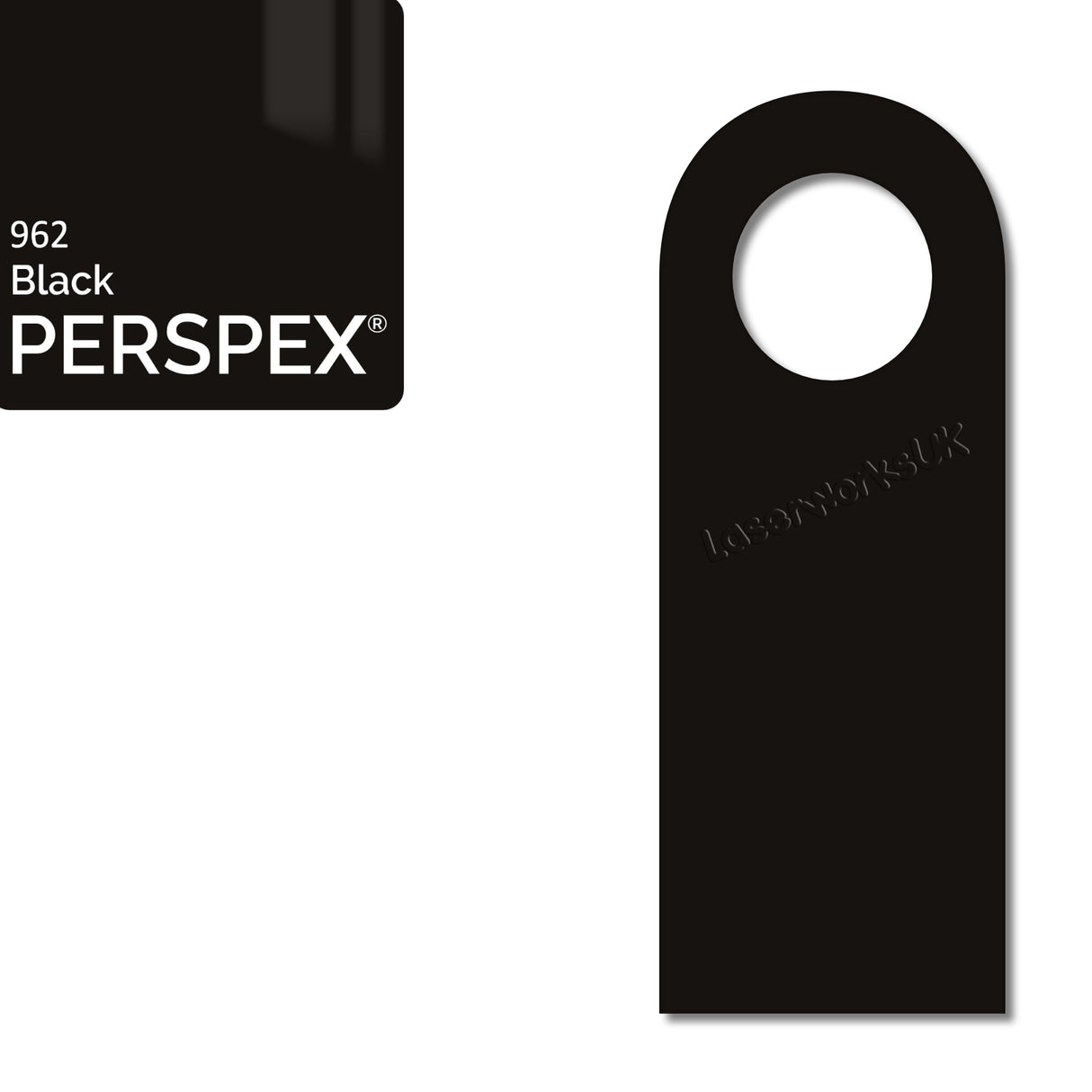 Acrylic Door Hanger Blanks - Style 5 - Laserworksuk