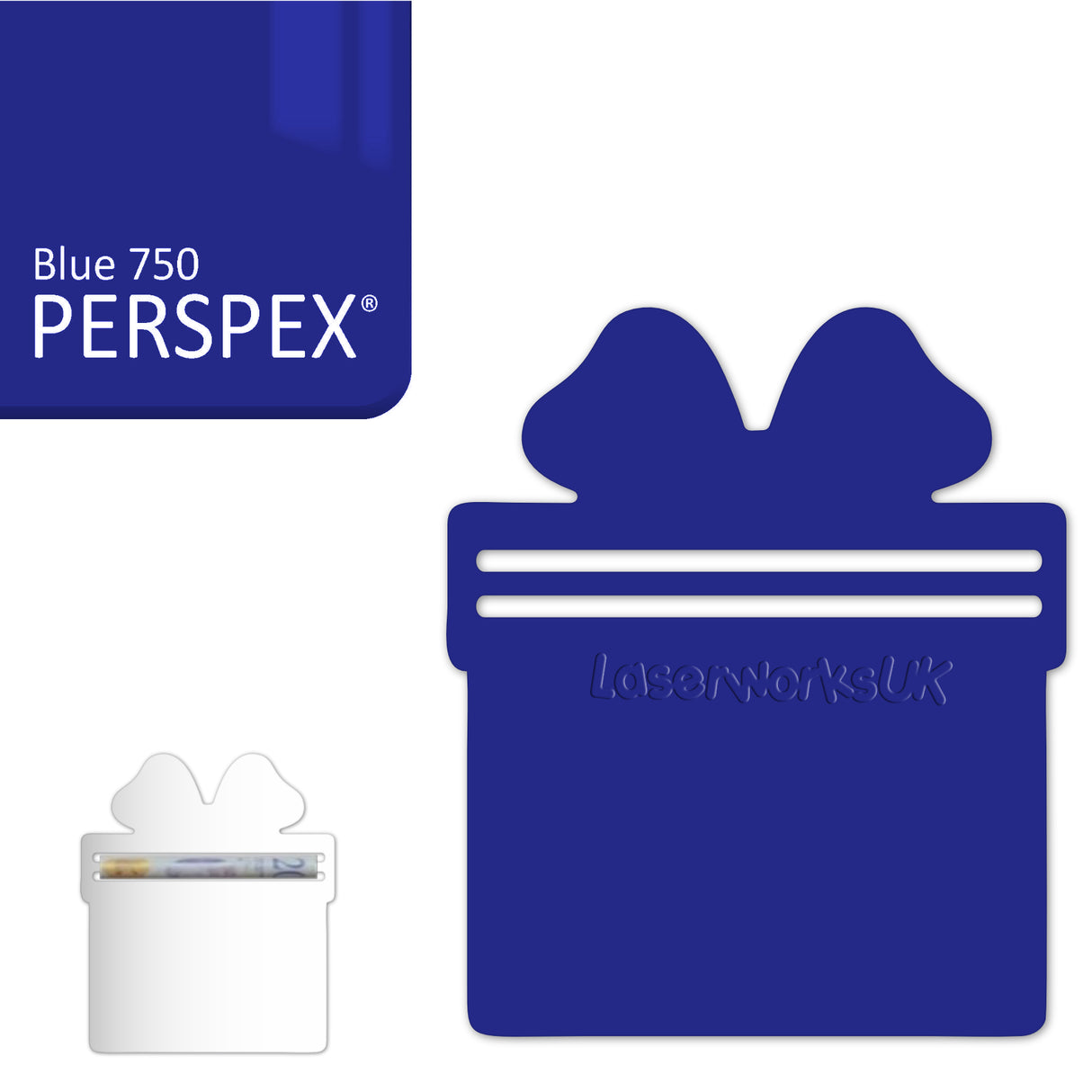 Acrylic Present Money Holder (Pack of 5) - Laserworksuk