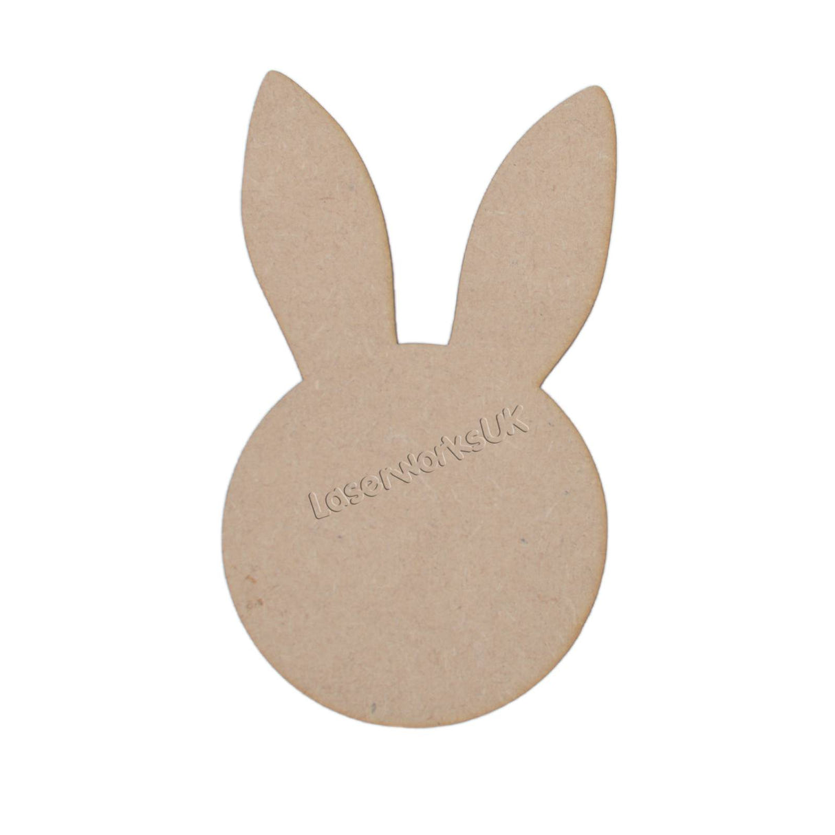 Rabbit Bunny Head Easter Craft Shapes - LaserworksUK