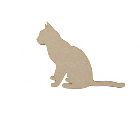 Animal Craft Shapes - Cat Blank Craft Shape - LaserworksUK