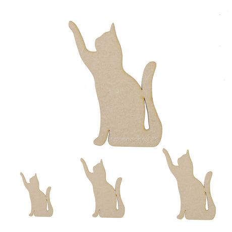 Mischievous Cat Craft Shapes - Kat Blank Craft Shape - LaserworksUK