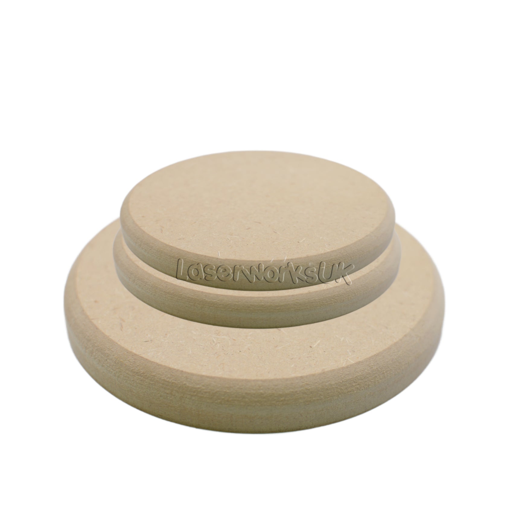 Wooden MDF Circle Round Top Edge 10cm - 40cm Disk Blanks - Laserworksuk