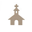 Wooden Church Cathedral | MDF Craft Shape Embellishments - LaserworksUK