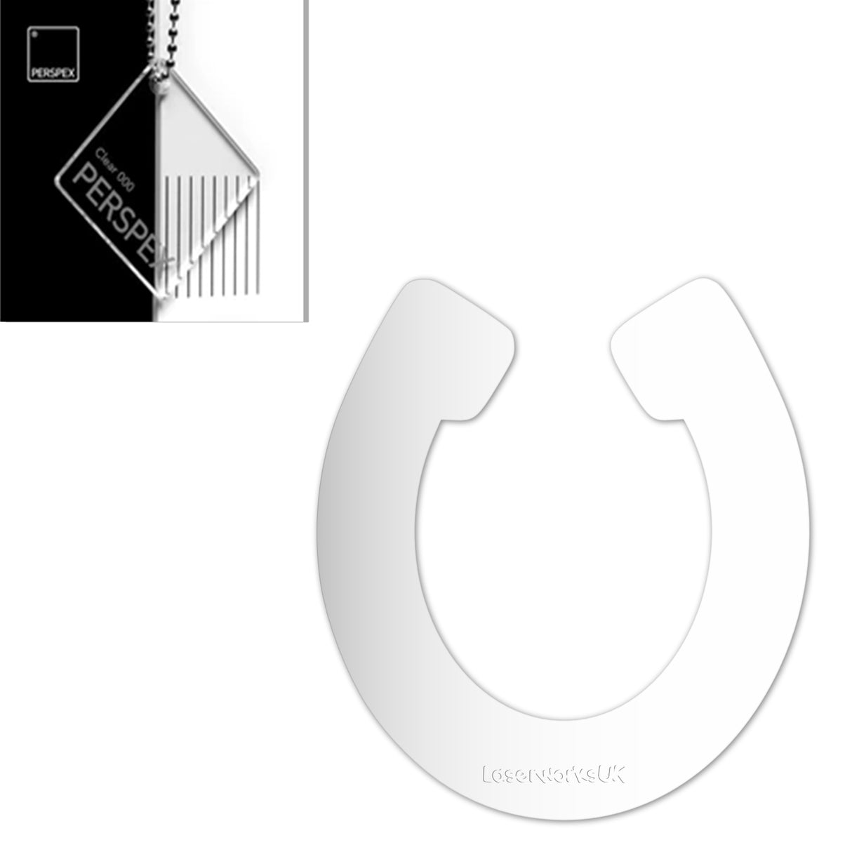 Acrylic Horseshoes Wedding Table Scatter (Pack of 50) - Laserworksuk