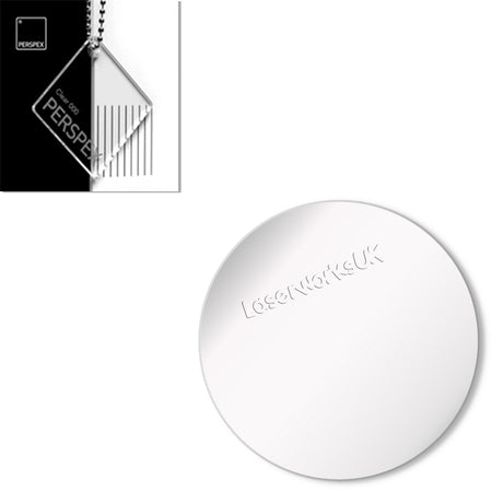 Acrylic Circles - Blanks Disc - (7cm Pack of 6) - Laserworksuk