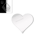 Acrylic Heart Blanks (8cm Pack of 7) - Laserworksuk