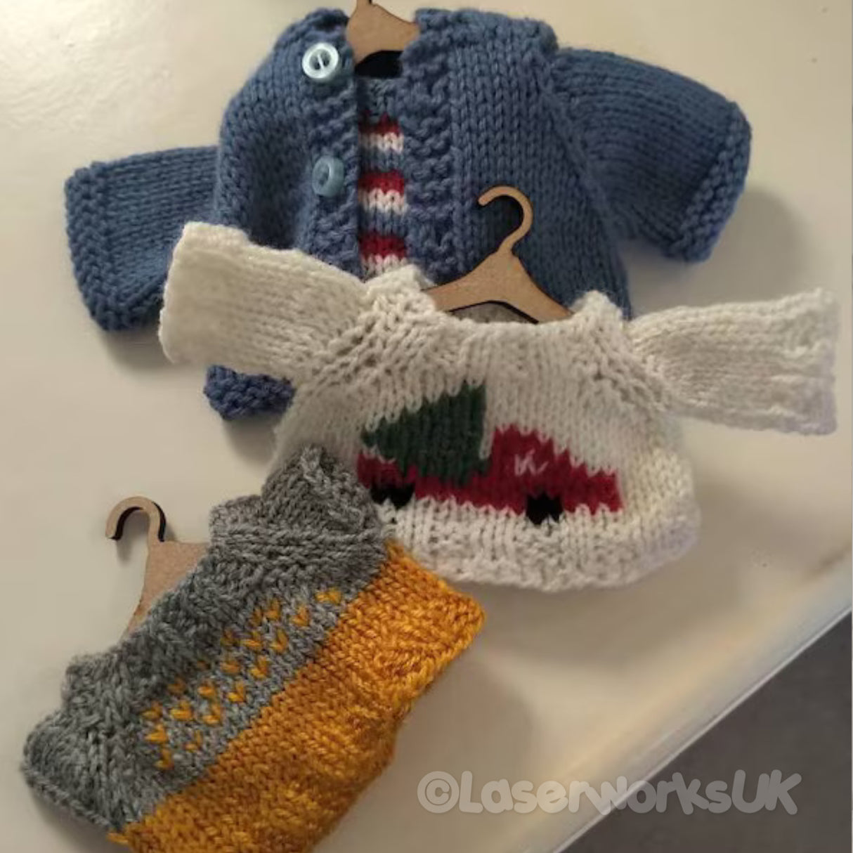 Craft Coat Hangers - Dolls House - Craft Shapes - LaserworksUK