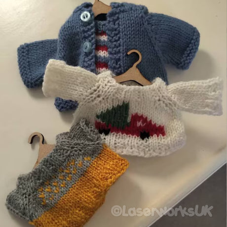 Craft Coat Hangers - Dolls House - Craft Shapes - LaserworksUK