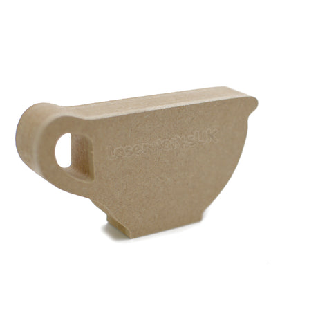 Freestanding Teapot Cup & Mugs - 18mm Thick Wooden Shapes - Laserworksuk
