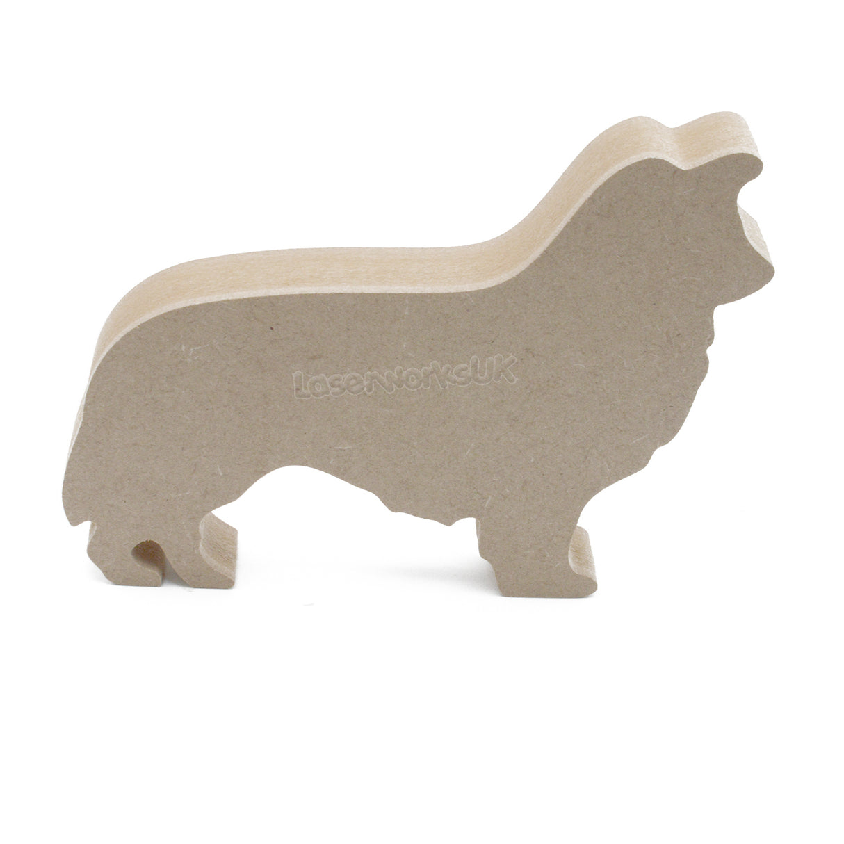 Freestanding Border Collie - Sheep Dog Shapes - Laserworksuk