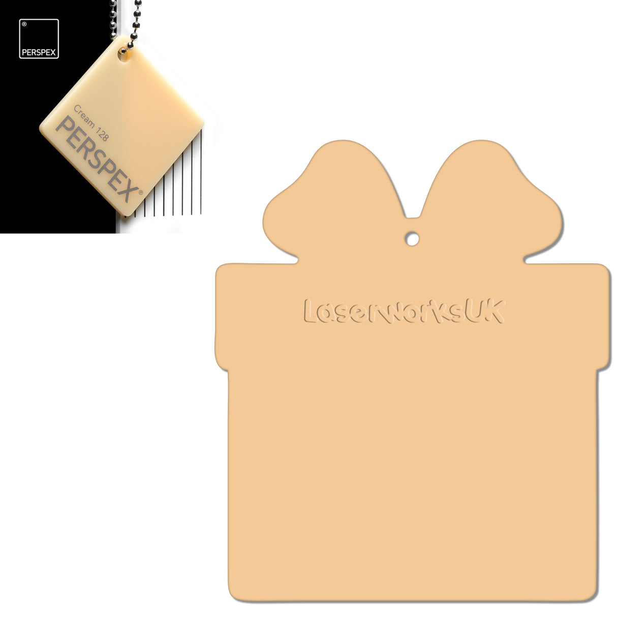 Acrylic Christmas Present Gift Box Blanks - Laserworksuk