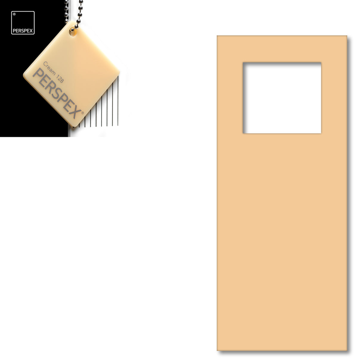 Acrylic Door Hanger Blanks - Style 6 - Laserworksuk