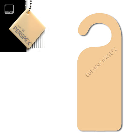 Acrylic Door Hanger Blanks - Style 1 - Laserworksuk