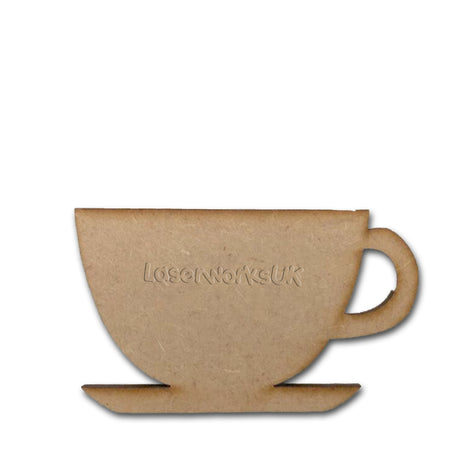 Tea Coffee Cup MDF Craft Shapes - LaserworksUK