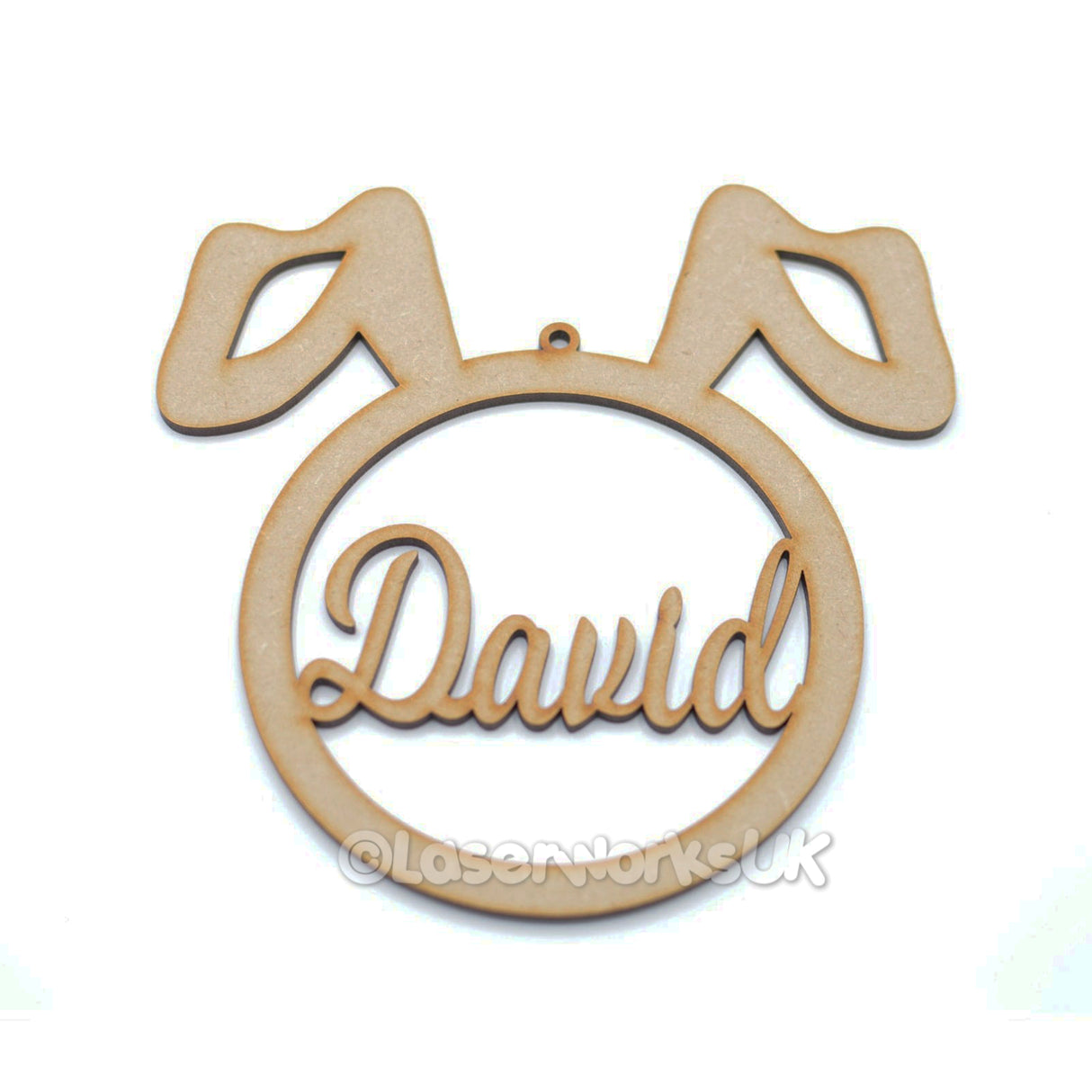 Personalised Named Easter Bunny Tags - LaserworksUK