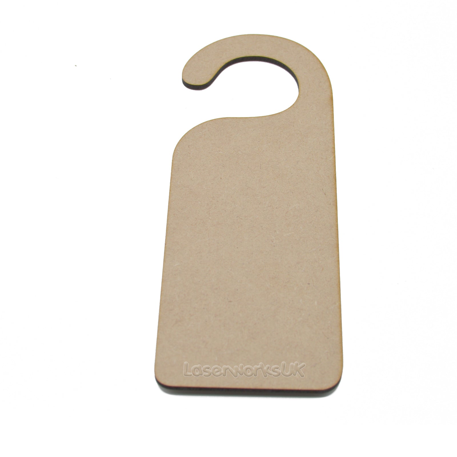 3x Door Handle Signs - Blank Hangers - LaserworksUK