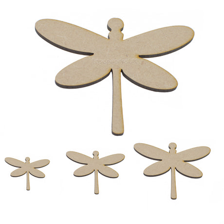 Wooden Dragonfly MDF Blank Shape Craft - LaserworksUK