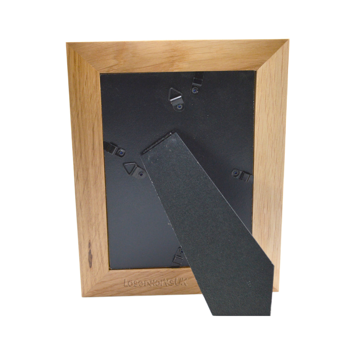 Personalised Photo Frame - Solid Oak - Laser Engraved - Laserworksuk