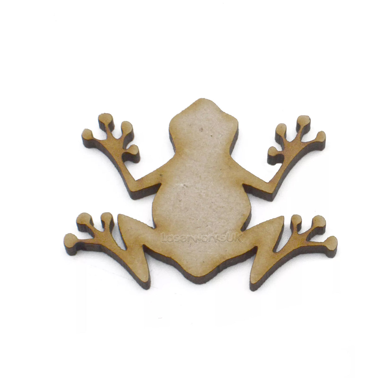 Wooden Frog Reptile Craft Shapes - LaserworksUK