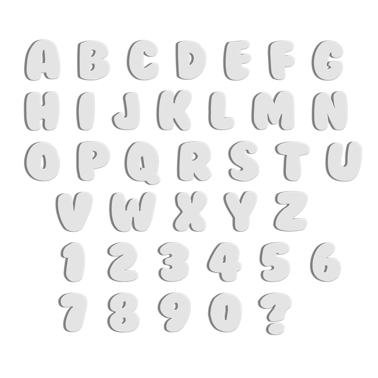 Acrylic Bubble Font - 10cm High Letters & Numbers - 40+ Colours - Laserworksuk