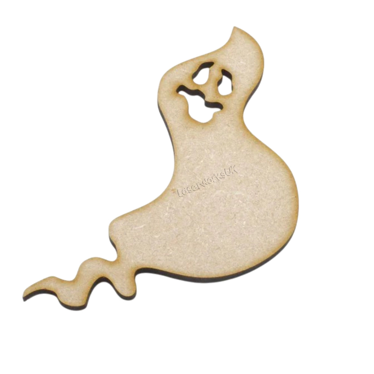 5x Halloween Spooky Ghosts, Laser Cut MDF Shapes - LaserworksUK