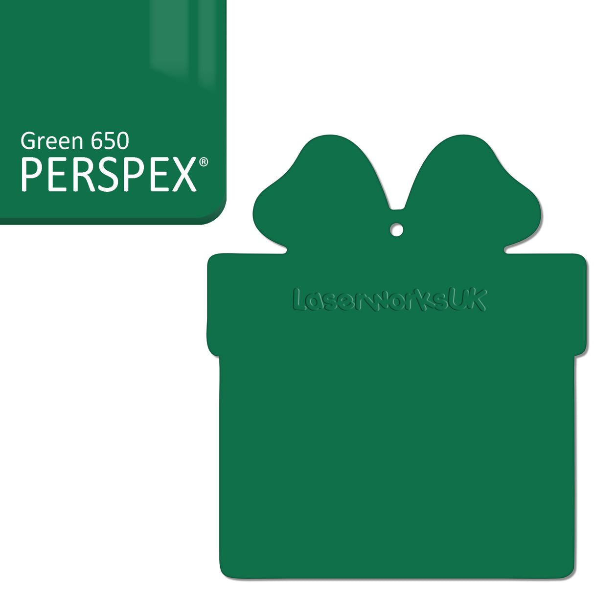 Acrylic Christmas Present Gift Box Blanks - Laserworksuk