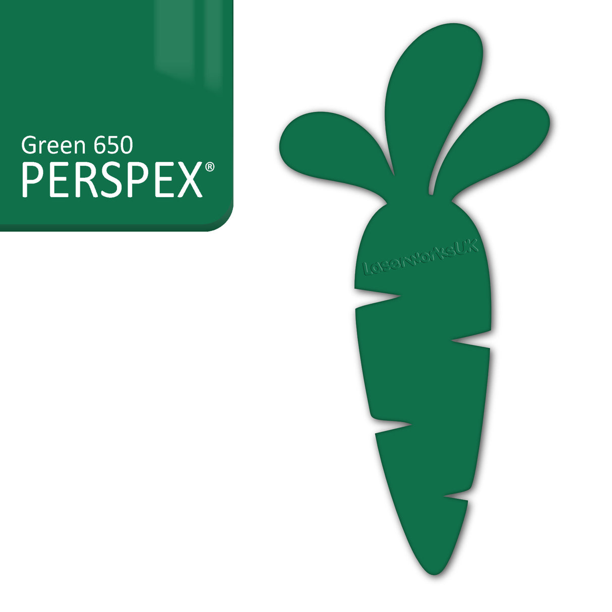 Acrylic Easter Carrot Blank Shapes (8cm Pack of 6) - Laserworksuk