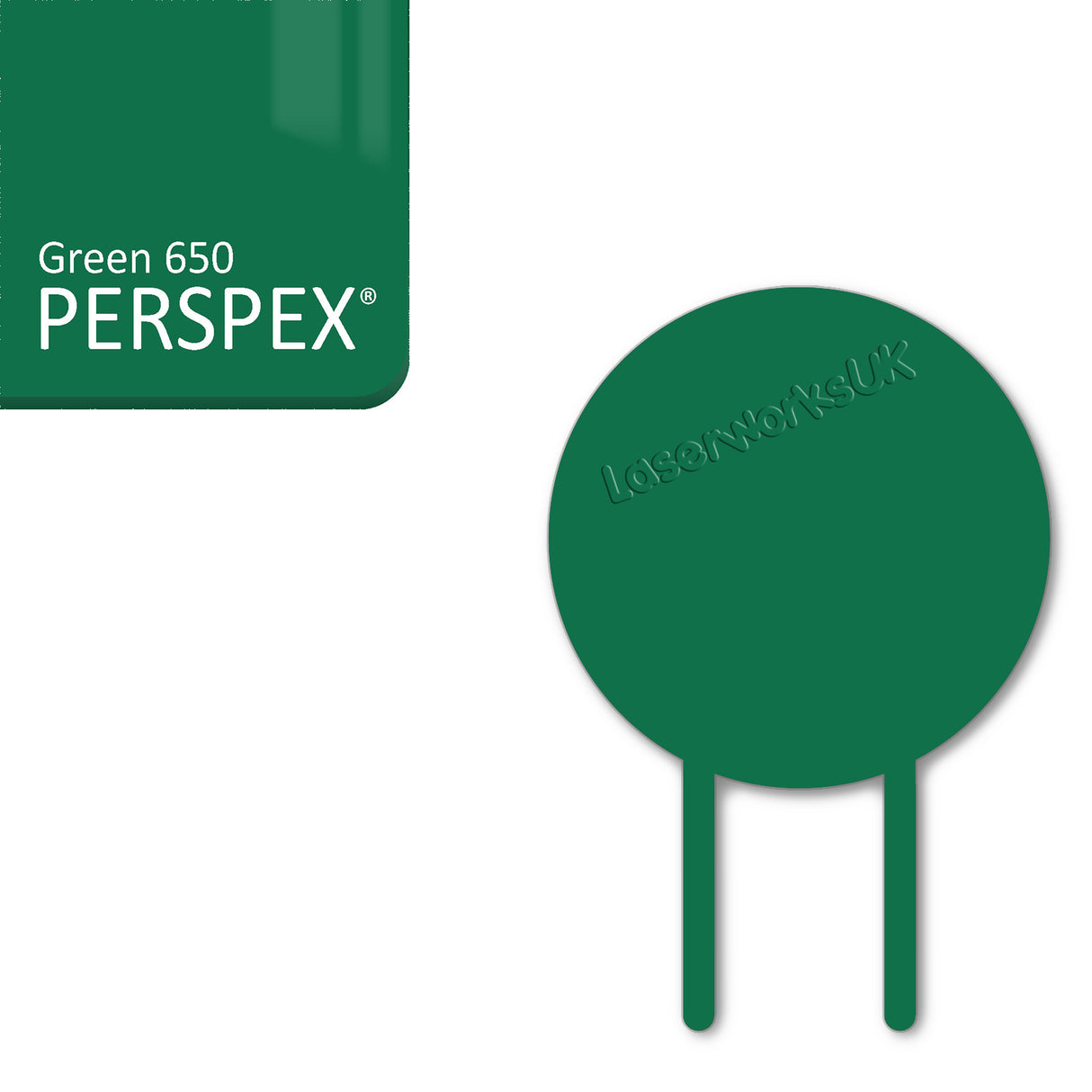 Acrylic Circle Cake Topper (18cm Pack of 3) - Laserworksuk