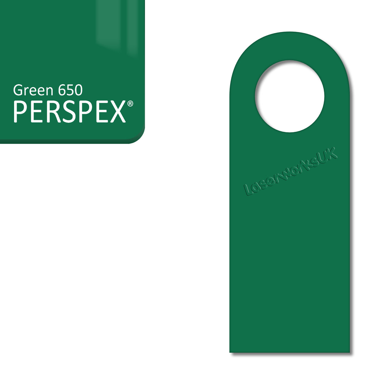 Acrylic Door Hanger Blanks - Style 5 - Laserworksuk