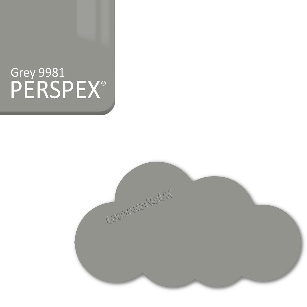 Acrylic Clouds - Nursery Blanks (20cm Pack of 2) - Laserworksuk