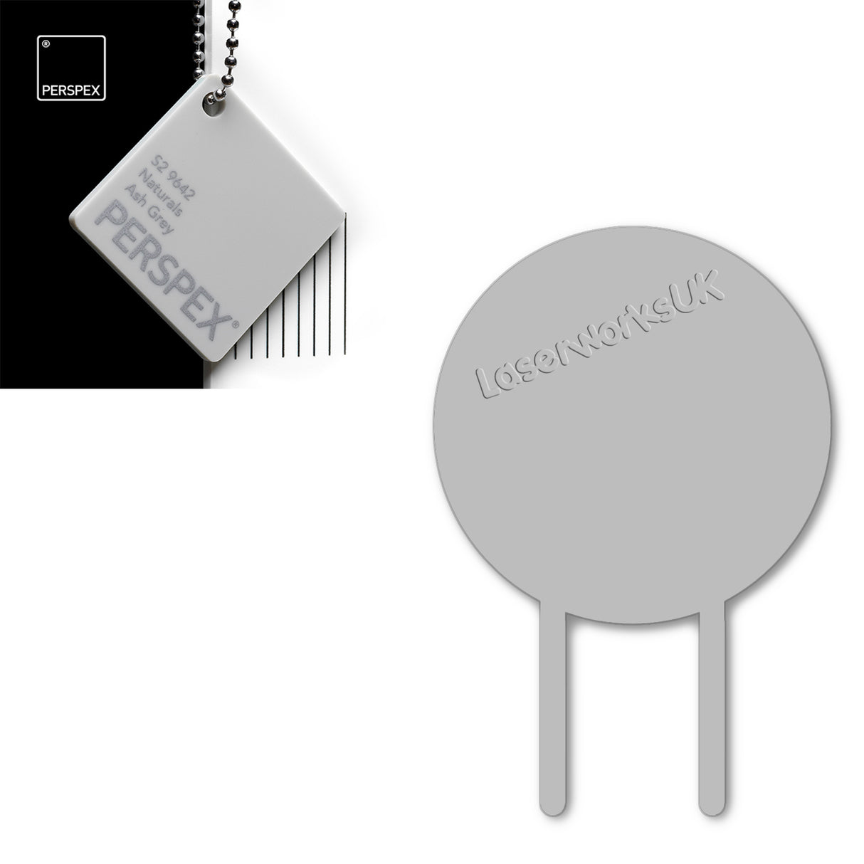 Acrylic Circle Cake Topper (18cm Pack of 3) - Laserworksuk