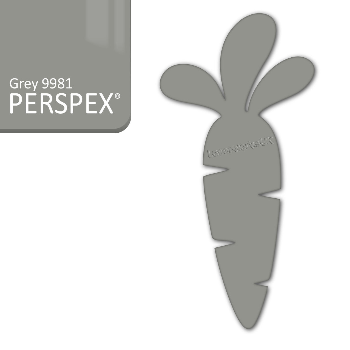 Acrylic Easter Carrot Blank Shapes (8cm Pack of 6) - Laserworksuk