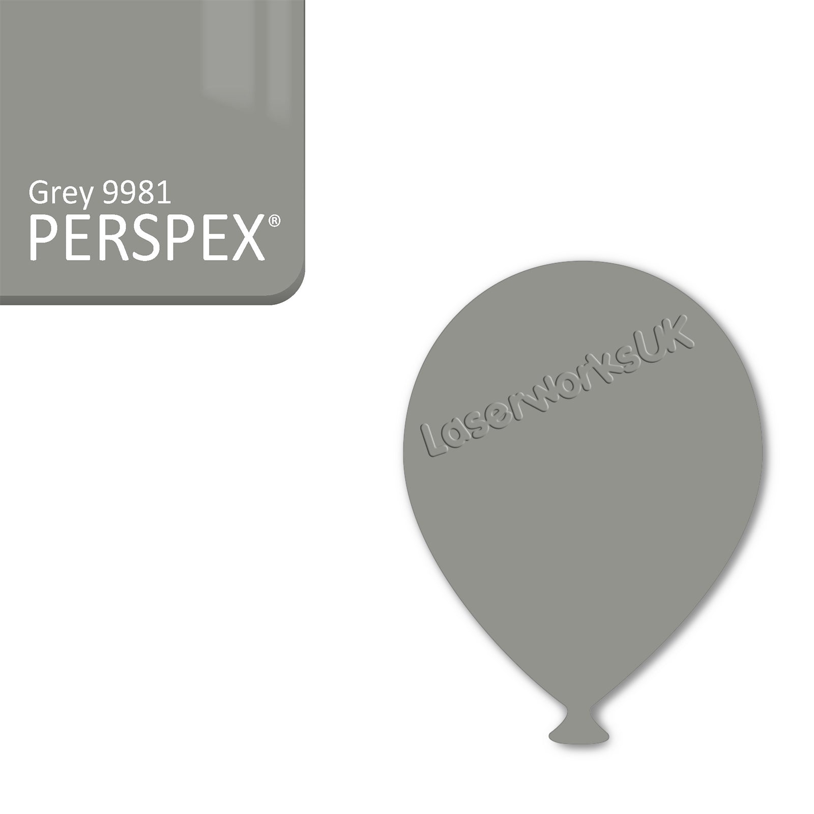 Acrylic Balloons - Party Balloon Blanks (12cm Pack of 5) - Laserworksuk