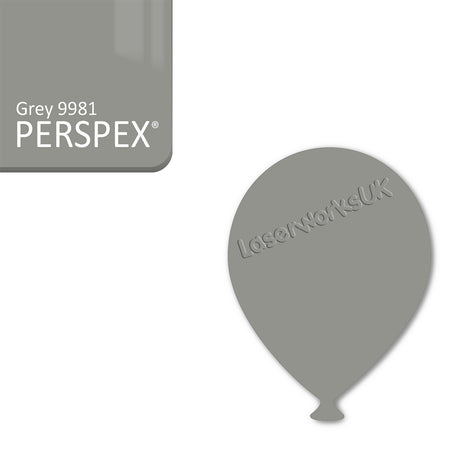 Acrylic Balloons - Party Balloon Blanks (12cm Pack of 5) - Laserworksuk