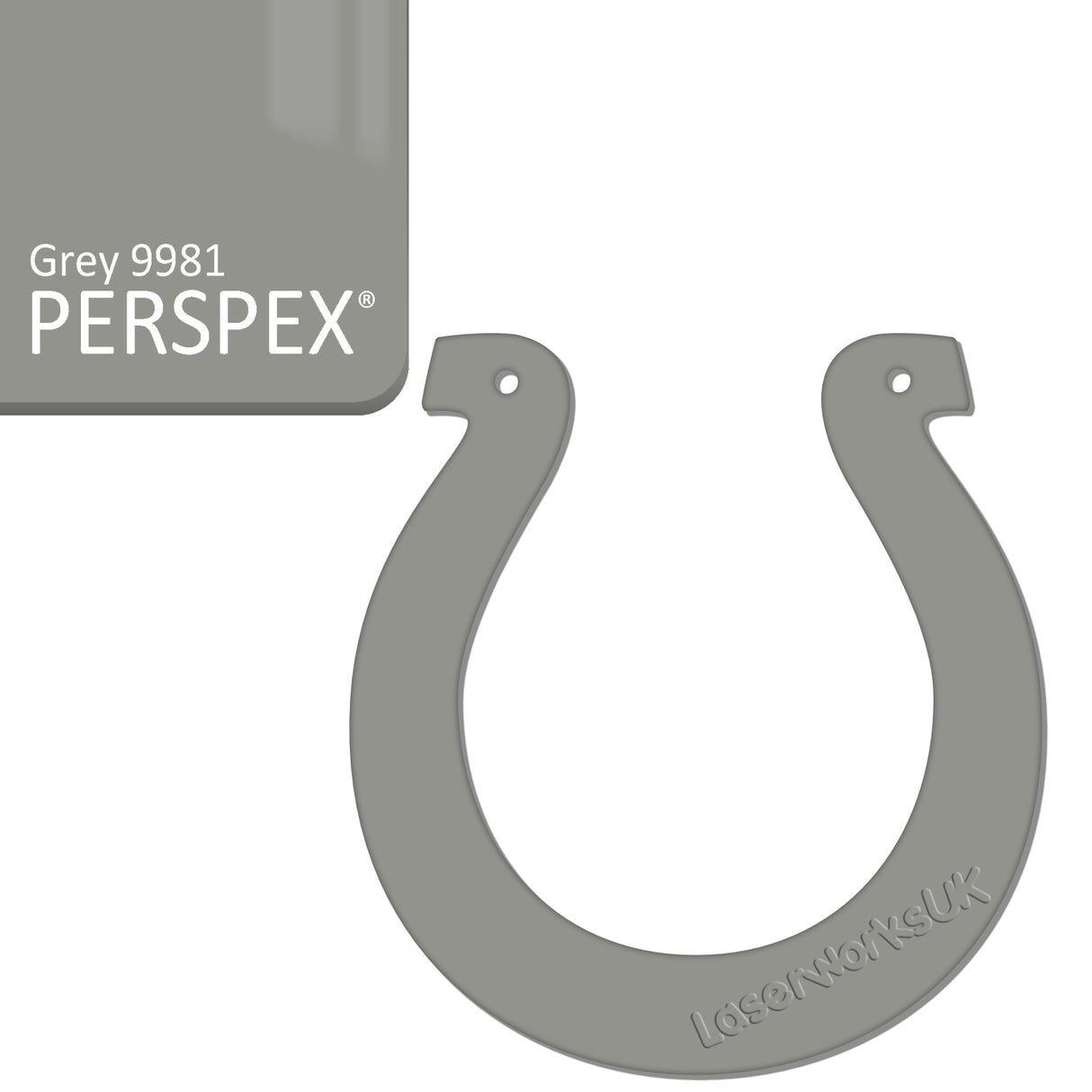 Acrylic Wedding Horseshoe Blanks - Laserworksuk