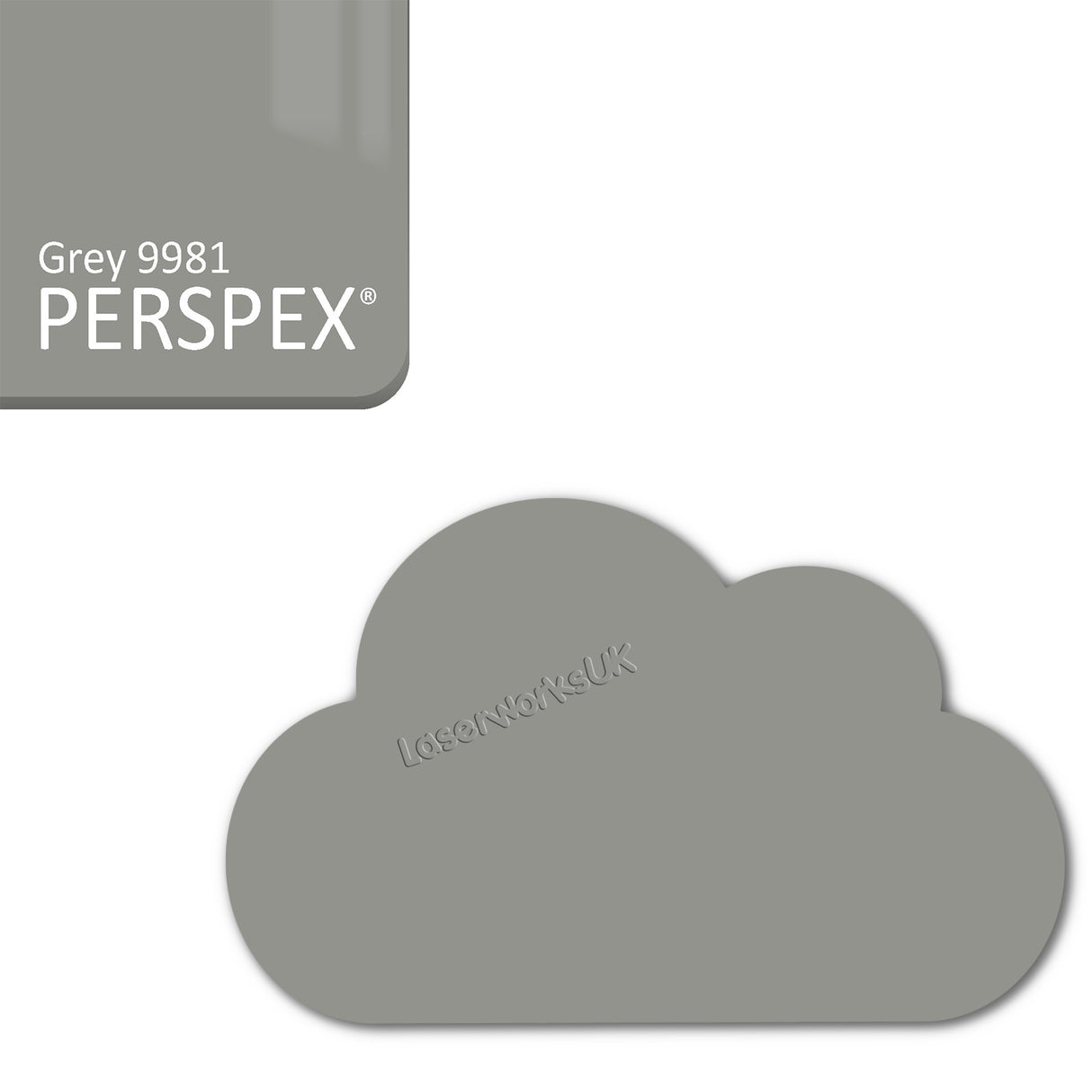 Cast Acrylic Cloud Shapes - Nursery Blanks (10cm Pack of 5) - Laserworksuk