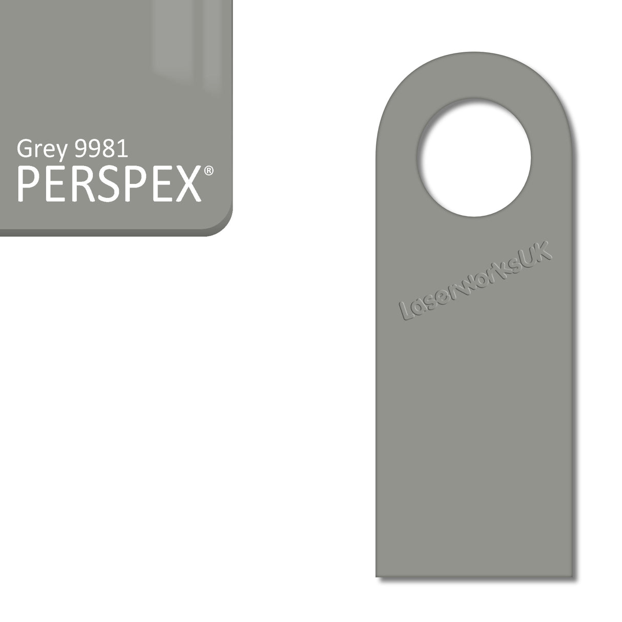 Acrylic Door Hanger Blanks - Style 5 - Laserworksuk